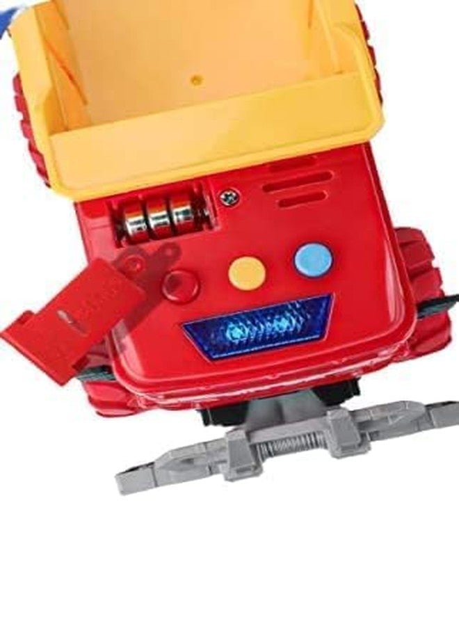 Invite Enterprise 6x6 Wheel Dumper Pull Back Construction Truck Vehicle Toy Friction Powered Wheel Sound and Light Effect Toy for Kids (6x6 Wheel Dumper Truck) - Image 4